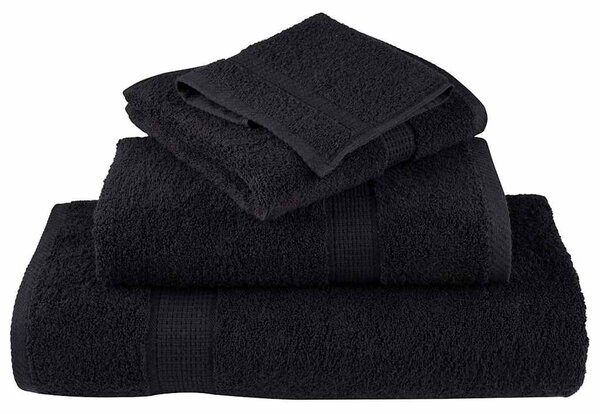 8dílná sada ručníků Premium SOLUND černá 600 g/m² 137548