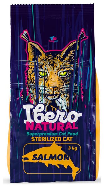 Natural Krmivo pro kočky Cat Sterilized, 3 kg IBERO 1005539