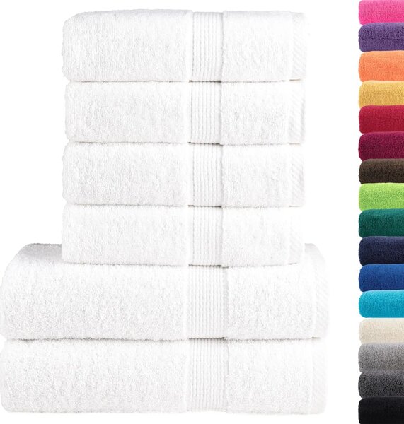 6dílná sada ručníků Premium SOLUND bílá 600 g/m² 137553