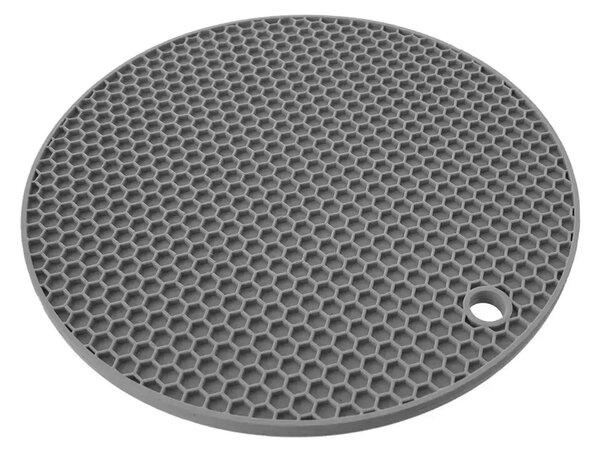 Silikonová podložka pod hrnec Ø 17,8 cm, šedá ORION 121577