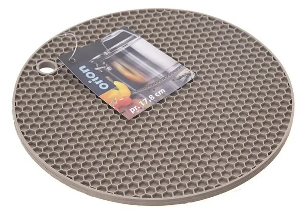 Silikonová podložka pod hrnec Ø 17,8 cm, kávově hnědá ORION 121576