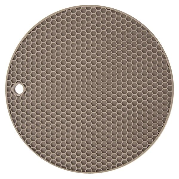 Silikonová podložka pod hrnec Ø 17,8 cm, kávově hnědá ORION 121576
