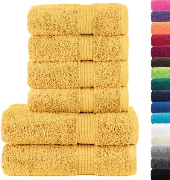6dílná sada ručníků Premium SOLUND zlatá 600 g/m² 137559