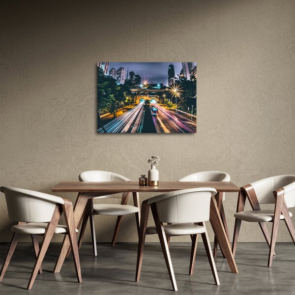 Obraz nočního města (70x50 cm)