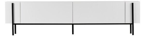 TV stolek/skříňka Netus (bílá + černá). Akce -12%