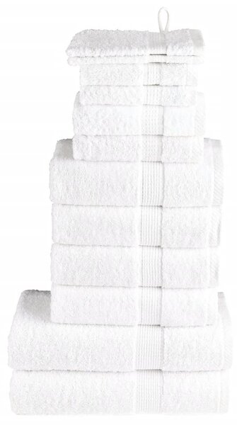 12dílná sada ručníků Premium SOLUND bílá 600 g/m² 137570