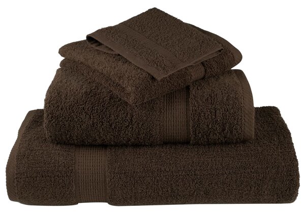 12dílná sada ručníků Premium SOLUND hnědá 600 g/m² 137574