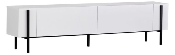 TV stolek/skříňka Netus (bílá + černá). Akce -12%