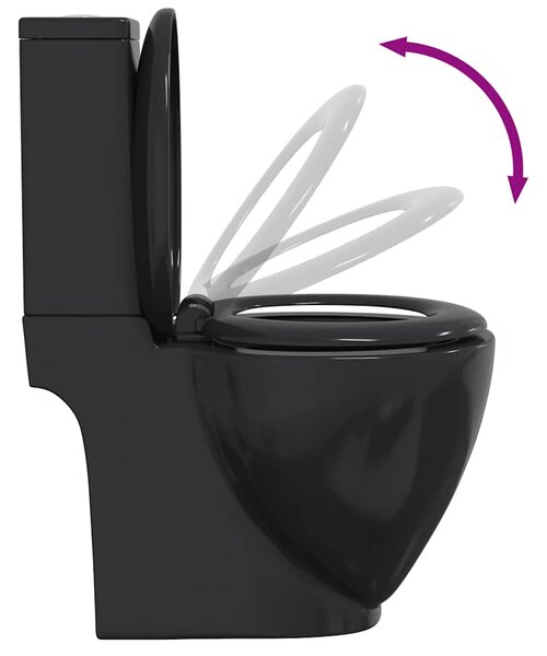 Keramické WC zadní odpad černé 140298