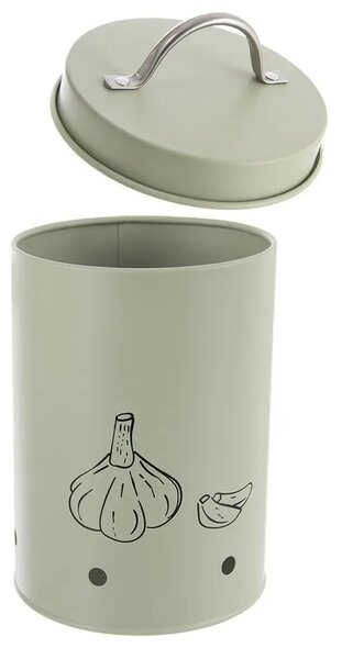 Greenish Skladovací dóza na česnek Ø 11 cm, plechová ORION 127907