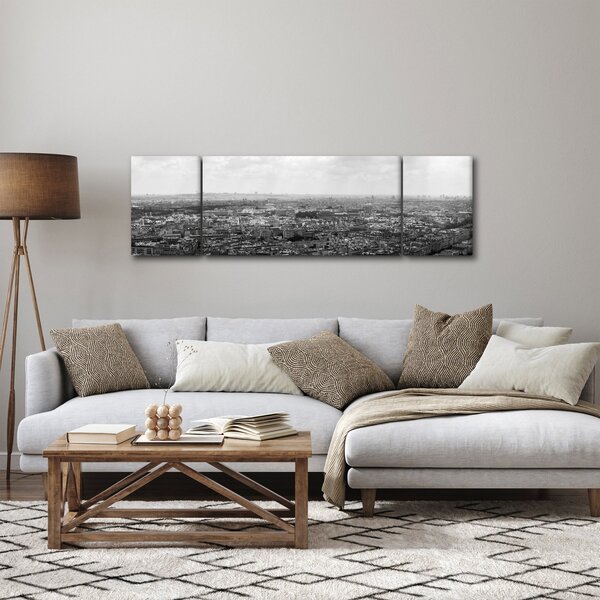 Obraz - Střechy domů v Paříži (170x50 cm)