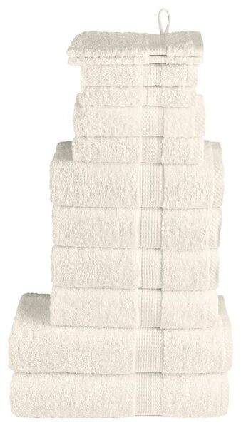 12dílná sada ručníků Premium SOLUND krémová 600 g/m² 137584
