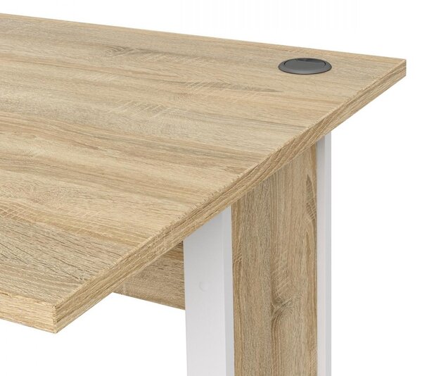 Kancelářský stůl Modulo 120 x 80 cm, dub sonoma / šedá