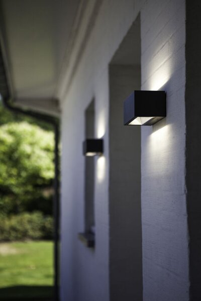 LUTEC 5189112012 GEMINI exteriérové ​​nástěnné svítidlo LED 21W 1230lm 3000K IP54 matná černá