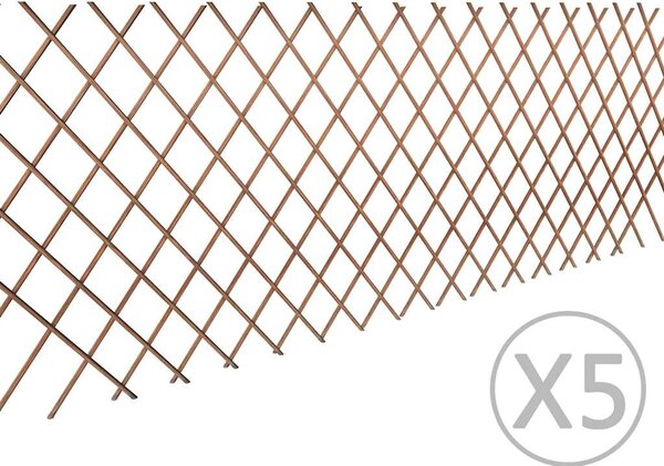 Vrbový trelážový plot 5 ks 180 x 90 cm 140395