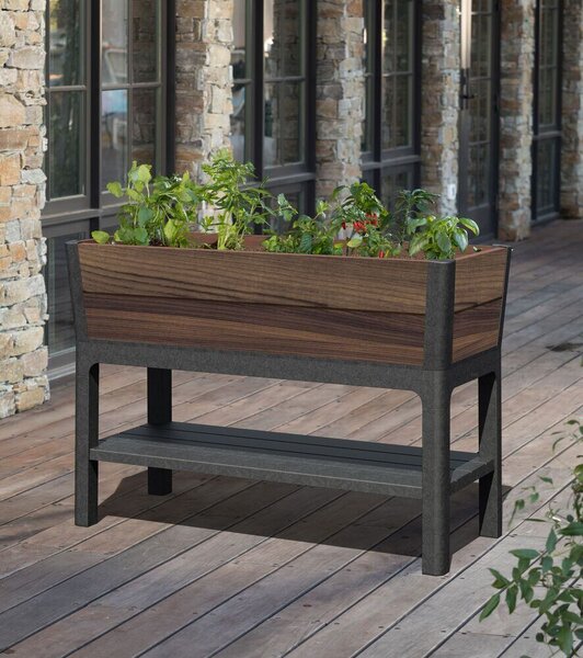 Deco Elevated Garden Bed Květináč 156 x 113 x 47 cm, walnut KETER 263873