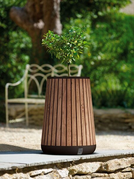 Deco Conic Tall Květináč 72,5 x 51 cm, hnědý KETER 261036