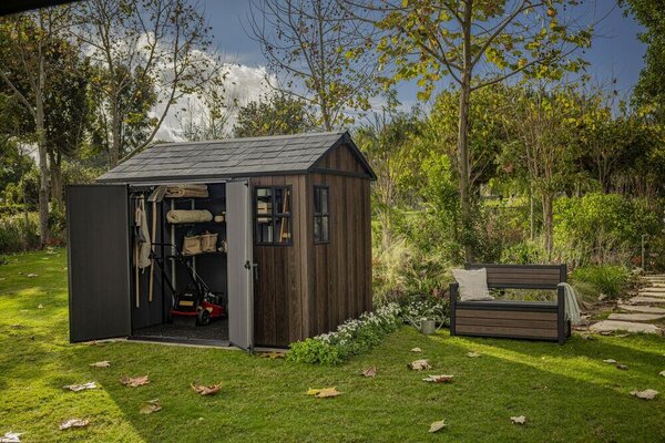 Apex Zahradní domek 9x7,5, walnut KETER 263958