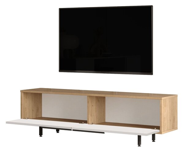 TV stolek/skříňka Onisko 1 (dub + bílá). Akce -14%