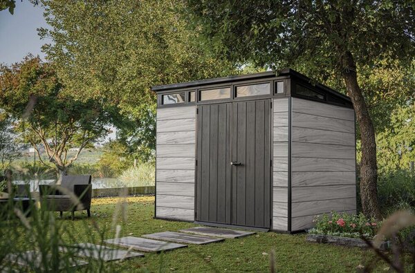Pent Signature Zahradní domek 9x7, storm grey KETER 263852