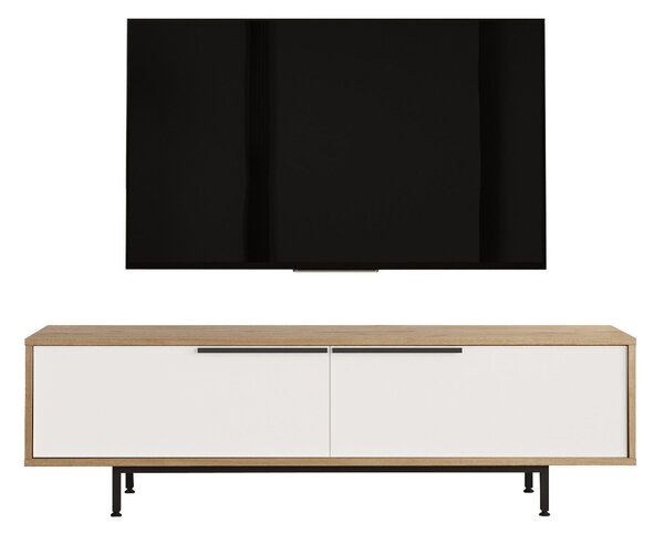 TV stolek/skříňka Onisko 1 (dub + bílá). Akce -14%