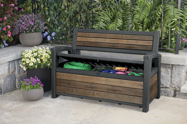 Deco garden Zahradní lavice 227 l, walnut KETER 261839