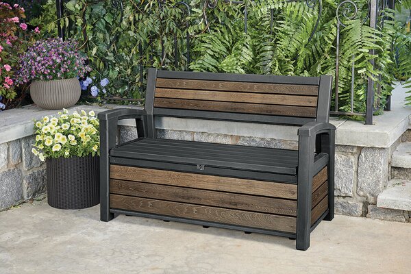 Deco garden Zahradní lavice 227 l, walnut KETER 261839