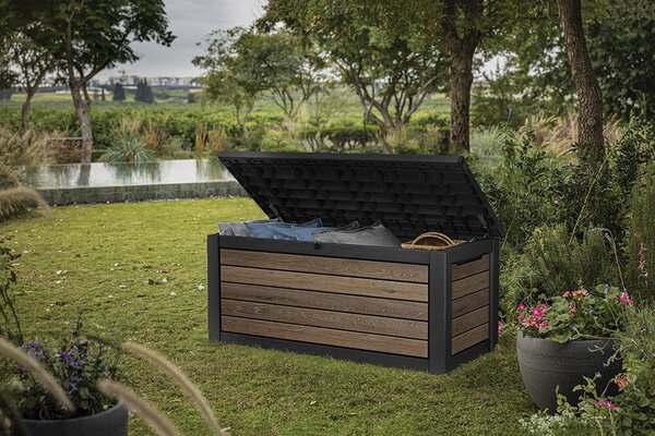 Signature horizontal Zahradní úložný box 630 l, walnut KETER 261893
