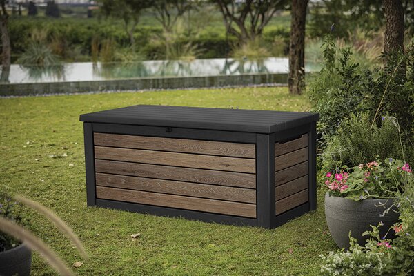 Signature horizontal Zahradní úložný box 630 l, walnut KETER 261893