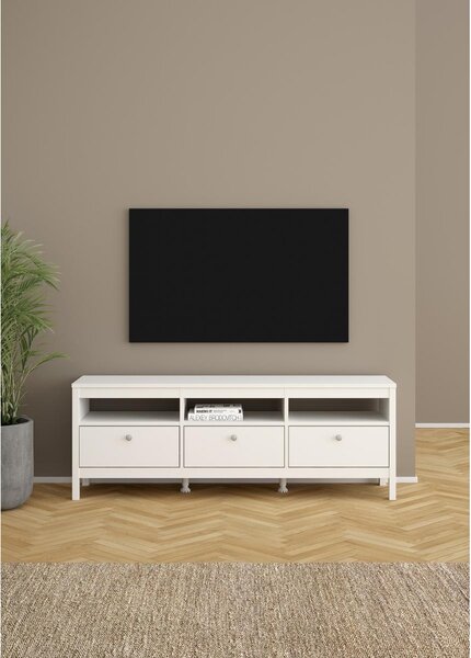 TV stolek Real, bílá