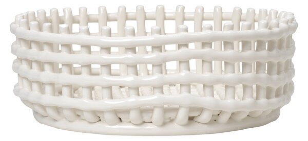 FERM LIVING Mísa Ceramic Centrepiece, Off-White