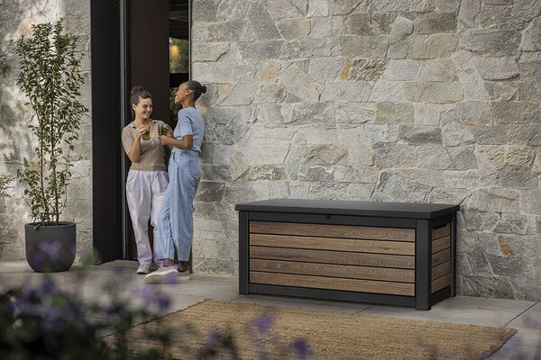 Signature horizontal Zahradní úložný box 630 l, walnut KETER 261893