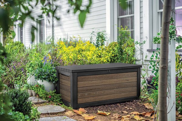 Signature horizontal Zahradní úložný box 630 l, walnut KETER 261893