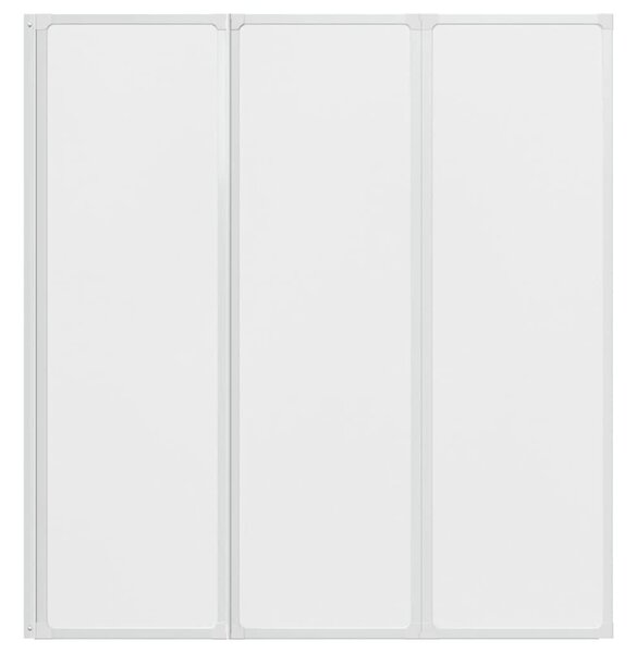 Vanová zástěna 141 x 132 cm 3 skládací panely 140785