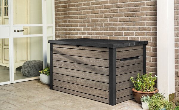 Signature horizontal Zahradní úložný box 870 l, ashwood KETER 261796
