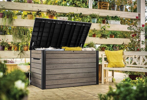 Signature horizontal Zahradní úložný box 870 l, ashwood KETER 261796