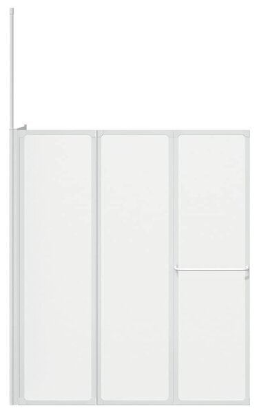 Sprchová a vanová zástěna tvar L 70x120x137cm 4 panely skládací 140787