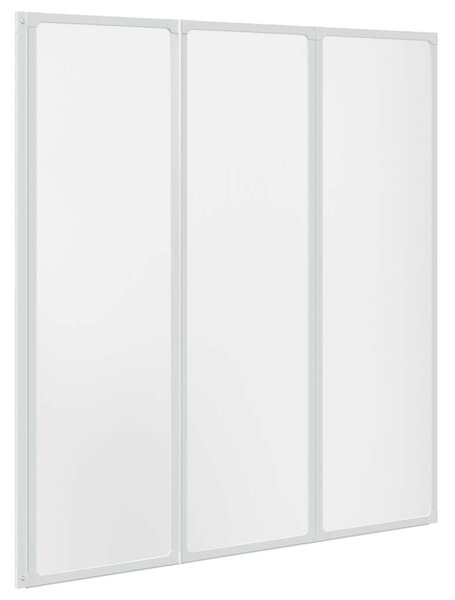 Vanová zástěna 141 x 132 cm 3 skládací panely 140785