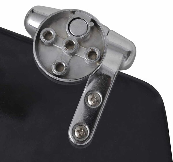 WC sedátko s funkcí pomalého sklápění MDF prostý design černé 140799