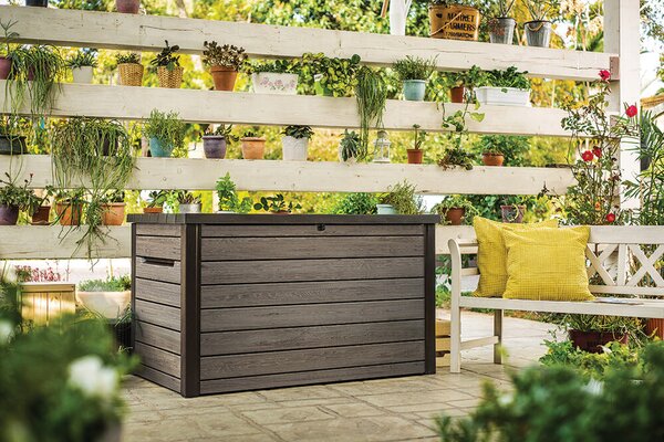 Signature horizontal Zahradní úložný box 870 l, ashwood KETER 261796