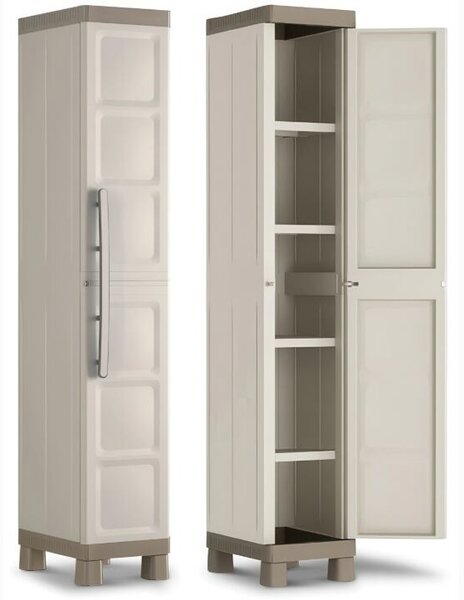Excellence High 1 Door Úložná skříňka, béžová/světle hnědá KETER 9673