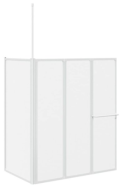 Sprchová a vanová zástěna tvar L 70x120x137cm 4 panely skládací 140787