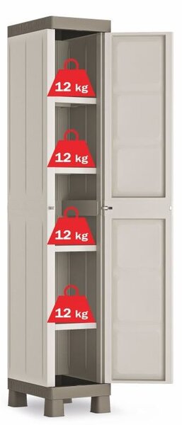 Excellence High 1 Door Úložná skříňka, béžová/světle hnědá KETER 9673