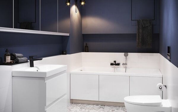 Cersanit - SET skříňka + umyvadlo, bílý lesk, Moduo Slim 50, S801-229-DSM
