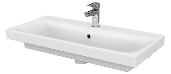 Cersanit - SET skříňka + umyvadlo, šedý lesk, Moduo 80, S801-220-DSM