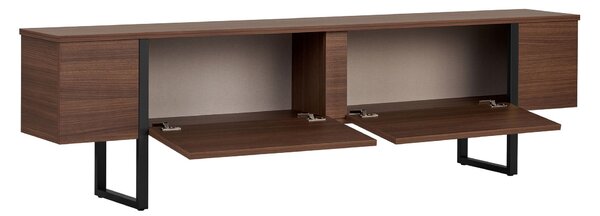 TV stolek/skříňka Ontera (ořech + černá). Akce -12%