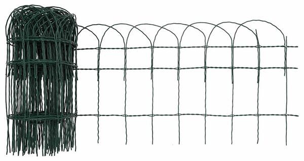 Zahradní plot práškované železo 10 x 0,4 m 141071