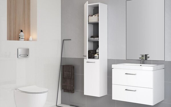 Cersanit - SET skříňka + umyvadlo, bílá, LARA CITY 60, S801-142-DSM