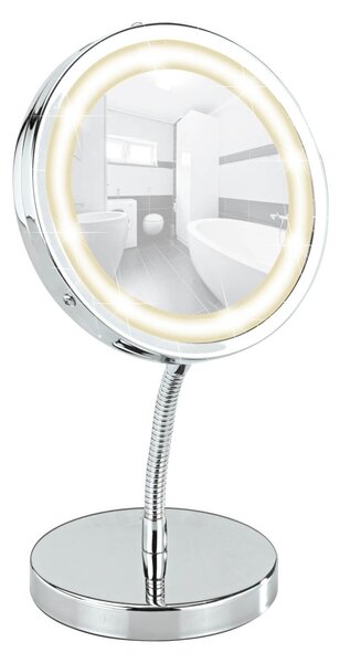WENKO LED stojící zrcadlo BROLO bílé 17x15x13 cm