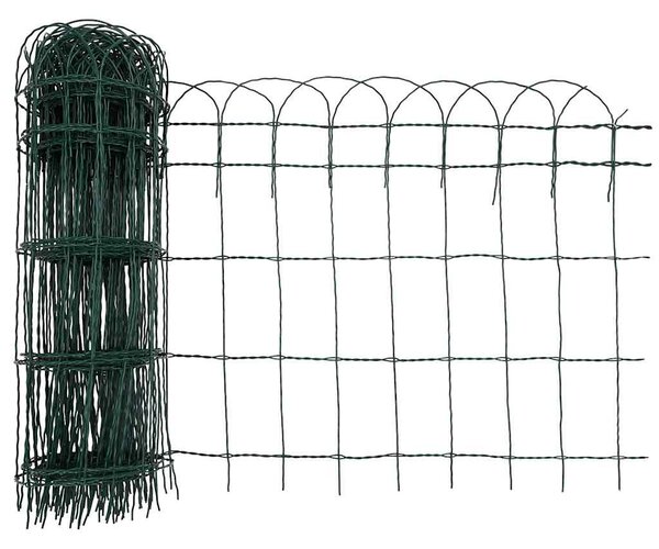 Zahradní plot práškované železo 10 x 0,65 m 141073
